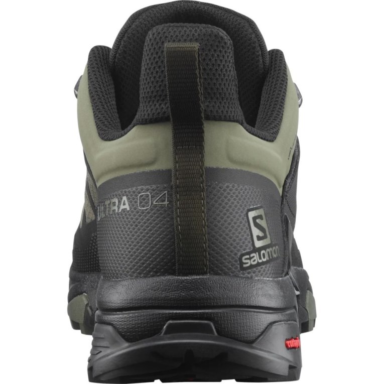 Tenis Senderismo Salomon X Ultra 4 GTX Hombre Negros Verde Oliva | MX OYPK917